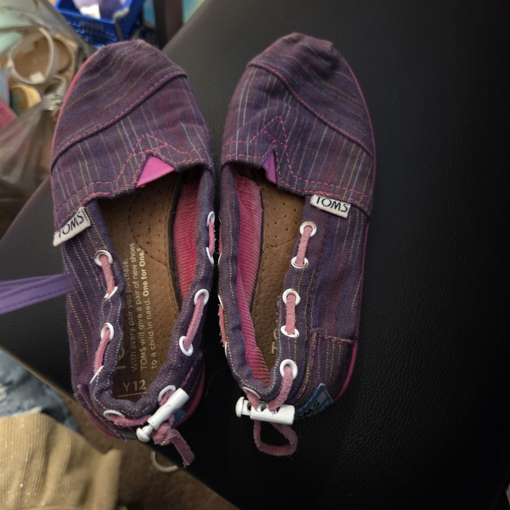 TOMS Purple Slip-On Shoes